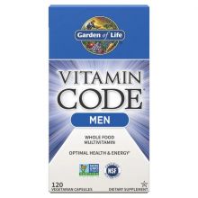 Garden of Life, Vitamin Code, 男性綜合維他命, 120 素食膠囊